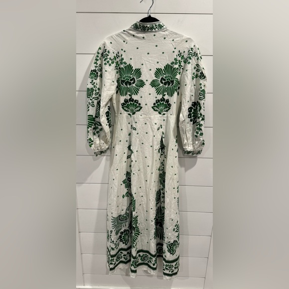 New Farm Rio Forest soul white green midi dress - Picture 9 of 9